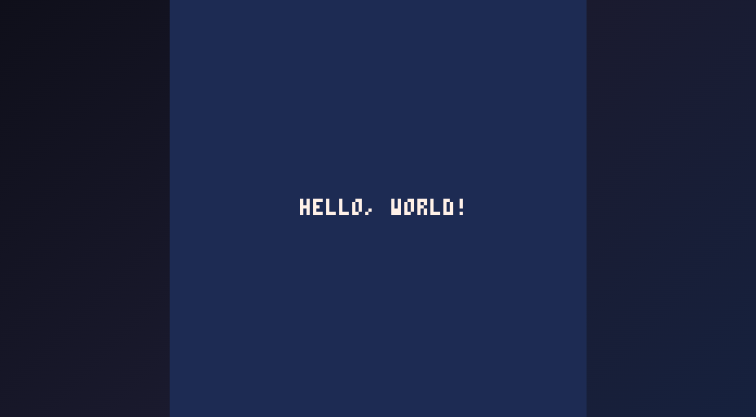 Hello World running in PIGO8