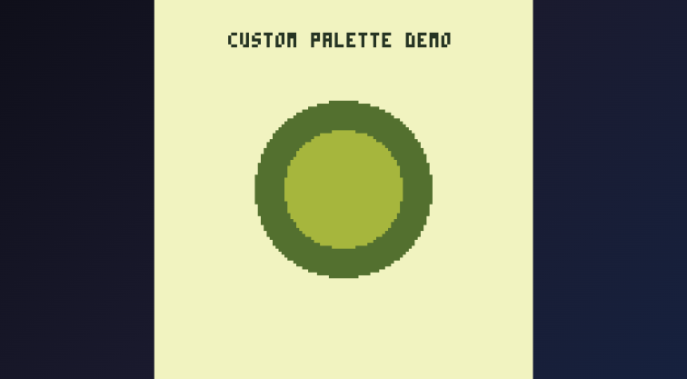 Custom palette example